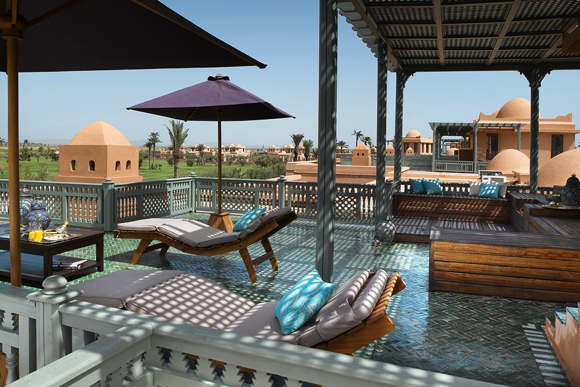Luuxvillen mit Pool und Service direkt am Golfplatz Marakesch Marokko