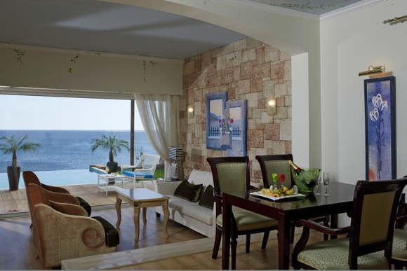 5-Sterne Luxusvilla im Hotelresort-Villa Designhotel direkt am Meer-Spa-Hotel Griechenland-Rhodos-Kykladen