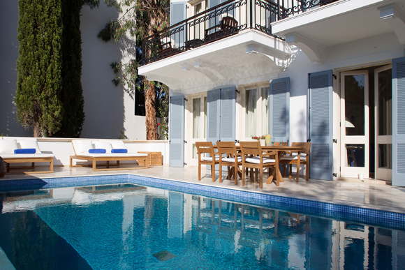 Luxus-Ferienhaus-6 Personen Infinity Pool Hotelservice Zypern Neo Chorio