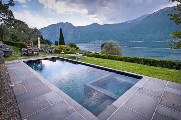Ferienvilla beheizbarer Pool Seeblick Hochzeiten Events Italien Comer See
